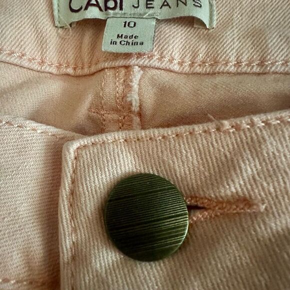 CAbi Peach Colored Skinny Jeans. - Picture 2 of 6